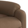 vidaXL Fauteuil inclinable &eacute;lectrique Marron Tissu