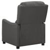 vidaXL Fauteuil &eacute;lectrique de massage Gris fonc&eacute; Tissu