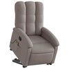 vidaXL Fauteuil inclinable de massage Taupe Tissu