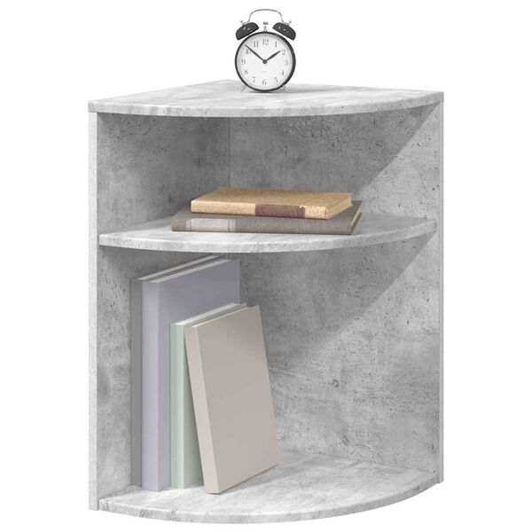 vidaXL Table d'appoint Gris b&eacute;ton 39,7 x 39,7 x 60 cm