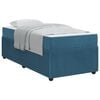 vidaXL Cadre de lit Bleu 90 x 190 cm tissu
