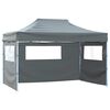 vidaXL Tente pliable avec 3 parois 431x291x315 cm Anthracite