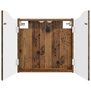 vidaXL Cabinet pour cible Bois ancien 56 x 12 x 63 cm