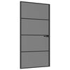 vidaXL Porte int&eacute;rieure 102,5 x 201,5 cm Verre tremp&eacute; et aluminium