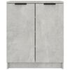 vidaXL Armoire &agrave; chaussures Gris b&eacute;ton 59x35x70 cm Bois d'ing&eacute;nierie