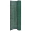 vidaXL Cl&ocirc;ture de jardin double face 90x400 cm Vert