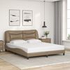 vidaXL Cadre de lit sans matelas Hvar cappuccino 160x200 cm similicuir