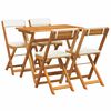 vidaXL Ensemble bistrot 5 pc Huile Naturelle Bois d'Acacia Massif