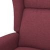 vidaXL Fauteuil de massage Rouge bordeaux Tissu