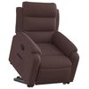 vidaXL Fauteuil inclinable marron fonc&eacute; tissu