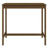 vidaXL Table de jardin marron miel 121x82,5x110 cm bois massif de pin
