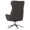 vidaXL Chaise de relaxation Noir brillant Similicuir