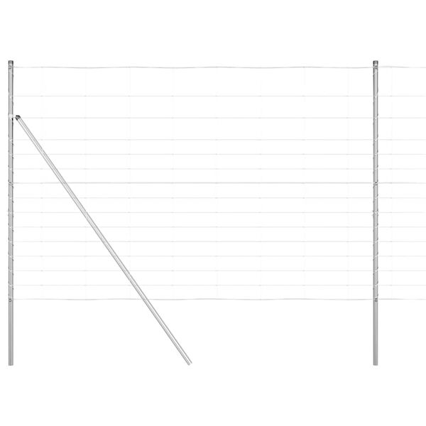 vidaXL Poteau de cl&ocirc;ture. Galvanis&eacute; 25 x 1,6 m Acier
