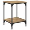 vidaXL Table basse Ch&ecirc;ne artisanal 40 x 40 x 55 cm Bois d'ing&eacute;nierie