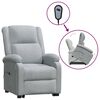 vidaXL Fauteuil Gris clair Tissu