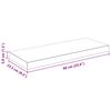 vidaXL &Eacute;tag&egrave;re murale flottante 2 pcs Blanc brillant 60x23,5x3,8cm MDF