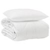vidaXL Duvet toutes saisons avec oreiller 2 pc Blanc Microfibre