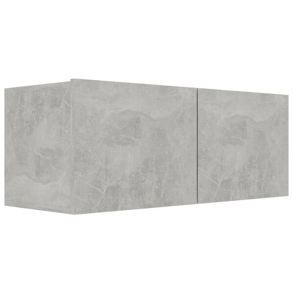 vidaXL Meubles TV 3 pcs Gris béton Bois d'ingénierie
