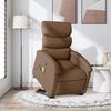 vidaXL Fauteuil de massage inclinable Marron Tissu
