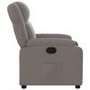 vidaXL Fauteuil inclinable Taupe Tissu