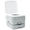 vidaXL Toilette de Camping Gris et blanc 41,5 x 36,5 x 30 cm