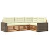 vidaXL Ensemble de canap&eacute;s d'ext&eacute;rieur 4 pc Naturel et Cr&egrave;me Polyester