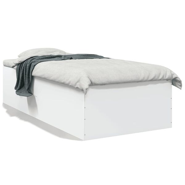 vidaXL Cadre de lit sans matelas blanc 90x200 cm