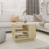 vidaXL Table basse ch&ecirc;ne sonoma 55x55x43 cm bois d'ing&eacute;nierie