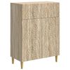 vidaXL Buffet Ch&ecirc;ne Sonoma 66 x 34,5 x 90 cm Bois d'ing&eacute;nierie
