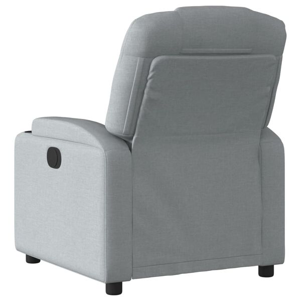 vidaXL Fauteuil inclinable en tissu gris clair