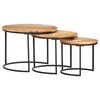 vidaXL Tables gigognes 3 pcs Bois d'acacia massif