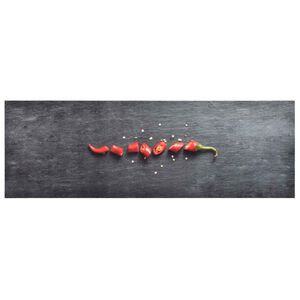 vidaXL Tapis de cuisine lavable Poivre 60x300 cm
