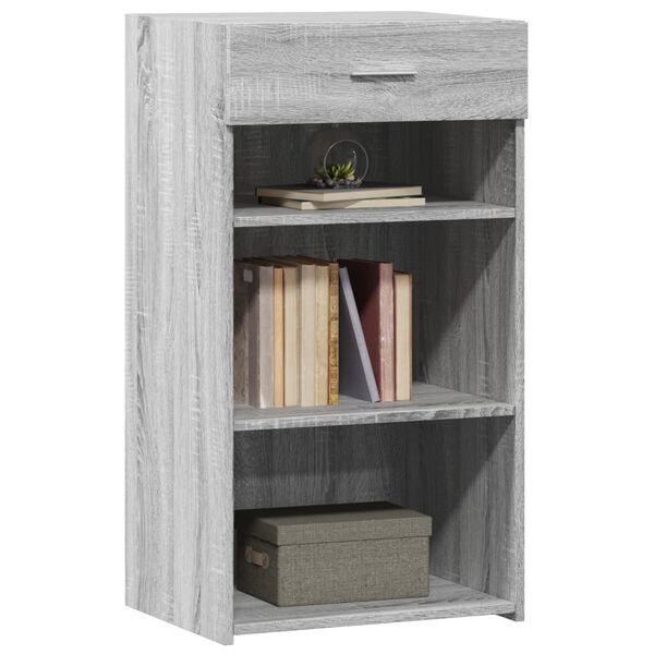 vidaXL Buffet sonoma gris 50x42,5x93 cm bois d'ing&eacute;nierie