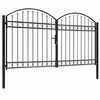 vidaXL Portail de cl&ocirc;ture ASSEN &agrave; double porte avec arc en acier 300 x 175 cm