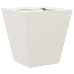 vidaXL Jardini&egrave;re blanc 30x30x30 cm acier