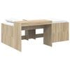 vidaXL Lit haut pour enfants avec bureau Ch&ecirc;ne Sonoma 98,5 x 200 cm