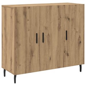 vidaXL Buffet Ch&ecirc;ne artisanal 90 x 34 x 80 cm Bois d'ing&eacute;nierie