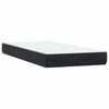 vidaXL Sommier &agrave; lattes de lit avec matelas noir 90x210 cm velours