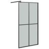 vidaXL &Eacute;cran de douche 100x195 cm Verre tremp&eacute; fonc&eacute;