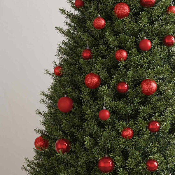 vidaXL Boules de Noël 100 pcs rouge bordeaux 3 / 4 / 6 cm