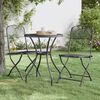 vidaXL Chaises pliables jardin lot de 2 Maille m&eacute;tallique Anthracite