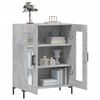 vidaXL Buffet gris b&eacute;ton 69,5x34x90 cm bois d'ing&eacute;nierie