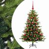 vidaXL Arbre de No&euml;l Artificiel avec Boule 150 cm 150 LED Blanc chaud