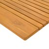 vidaXL Tapis de bain Uni Marron 100 x 55 cm bois