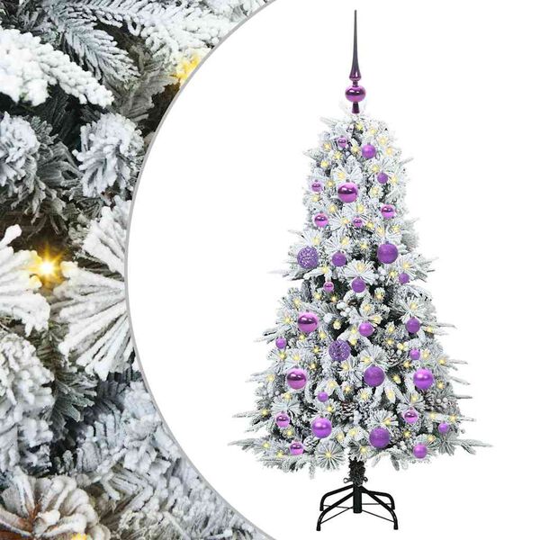 vidaXL Sapin de Noël Artificiel à Branches Articulées Vert 120 cm