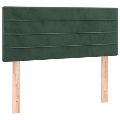 vidaXL Tête de lit Vert foncé 100x5x78/88 cm Velours