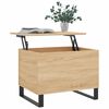 vidaXL Table basse Chêne sonoma 60x44,5x45 cm Bois d'ingénierie