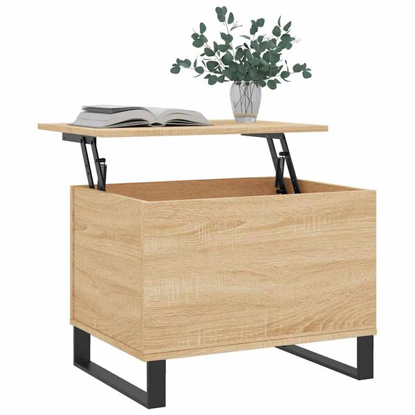 vidaXL Table basse Chêne sonoma 60x44,5x45 cm Bois d'ingénierie