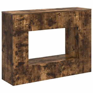 vidaXL Table console Ch&ecirc;ne Fum&eacute; 101 x 29 x 74 cm Bois d&rsquo;ing&eacute;nierie