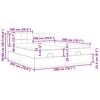VidaXL Cadre de lit ottoman avec matelas taupe 200x200cm tissu